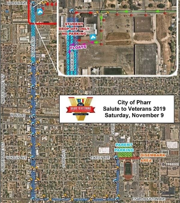 City of Pharr to Host Veterans Day Salute Parade and Fireworks on Saturday, November 9