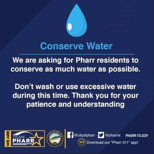 Pharr Urges Residents to Conserve Water