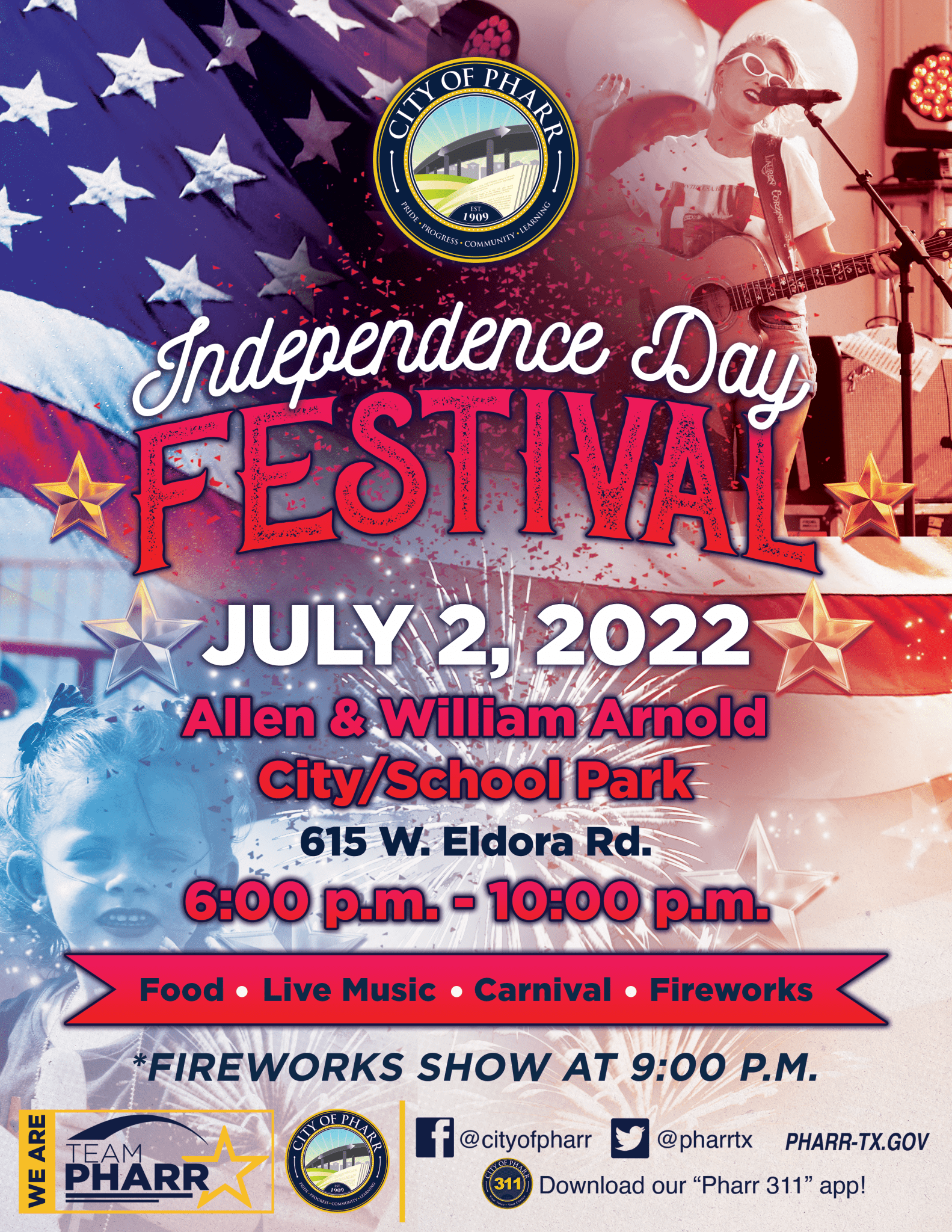 City of Pharr to Host Independence Day Festival - City of Pharr