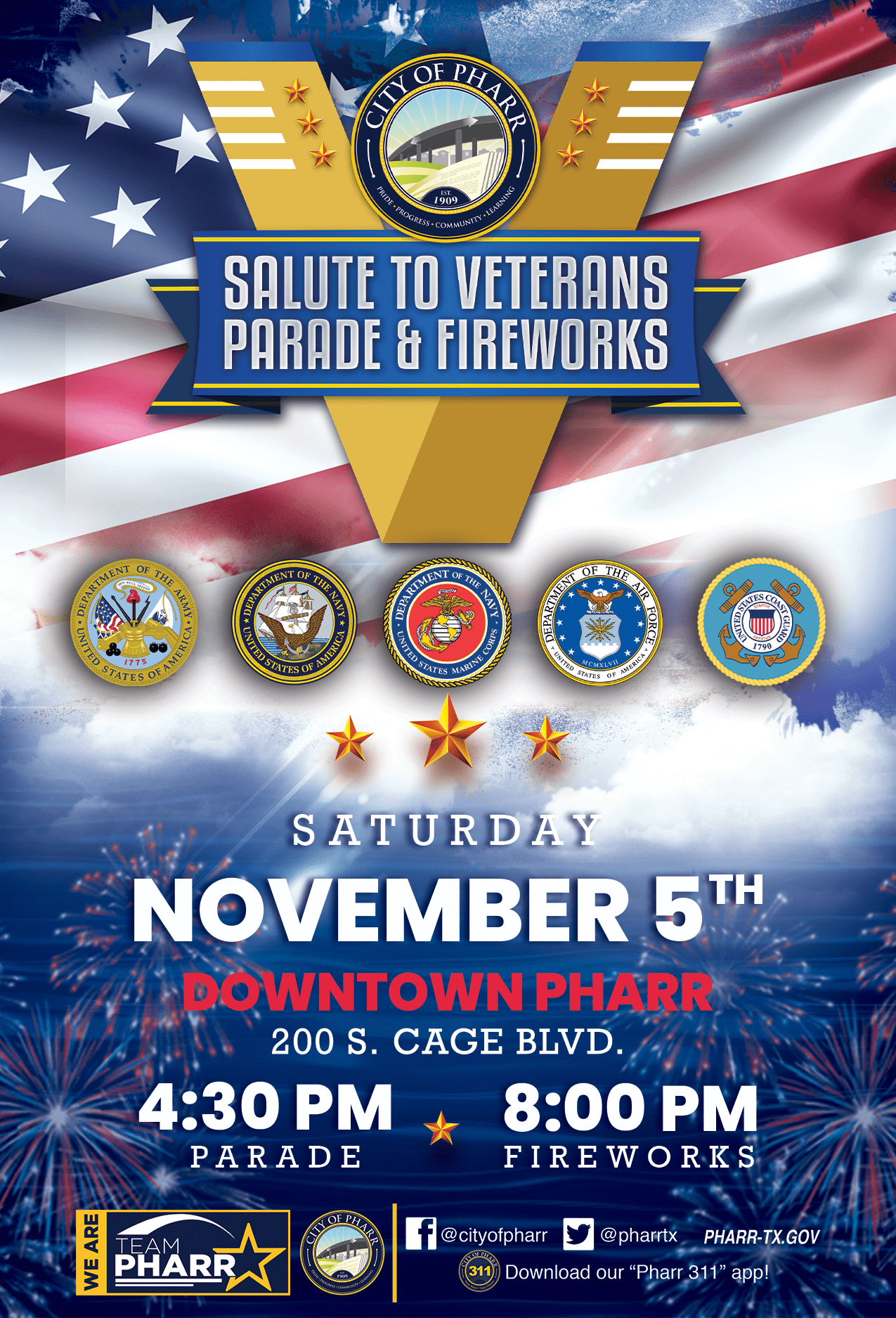 Registration is Now Open for the City of Pharr Salute to Veteran's ...