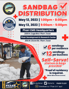 Sandbag distribution sites