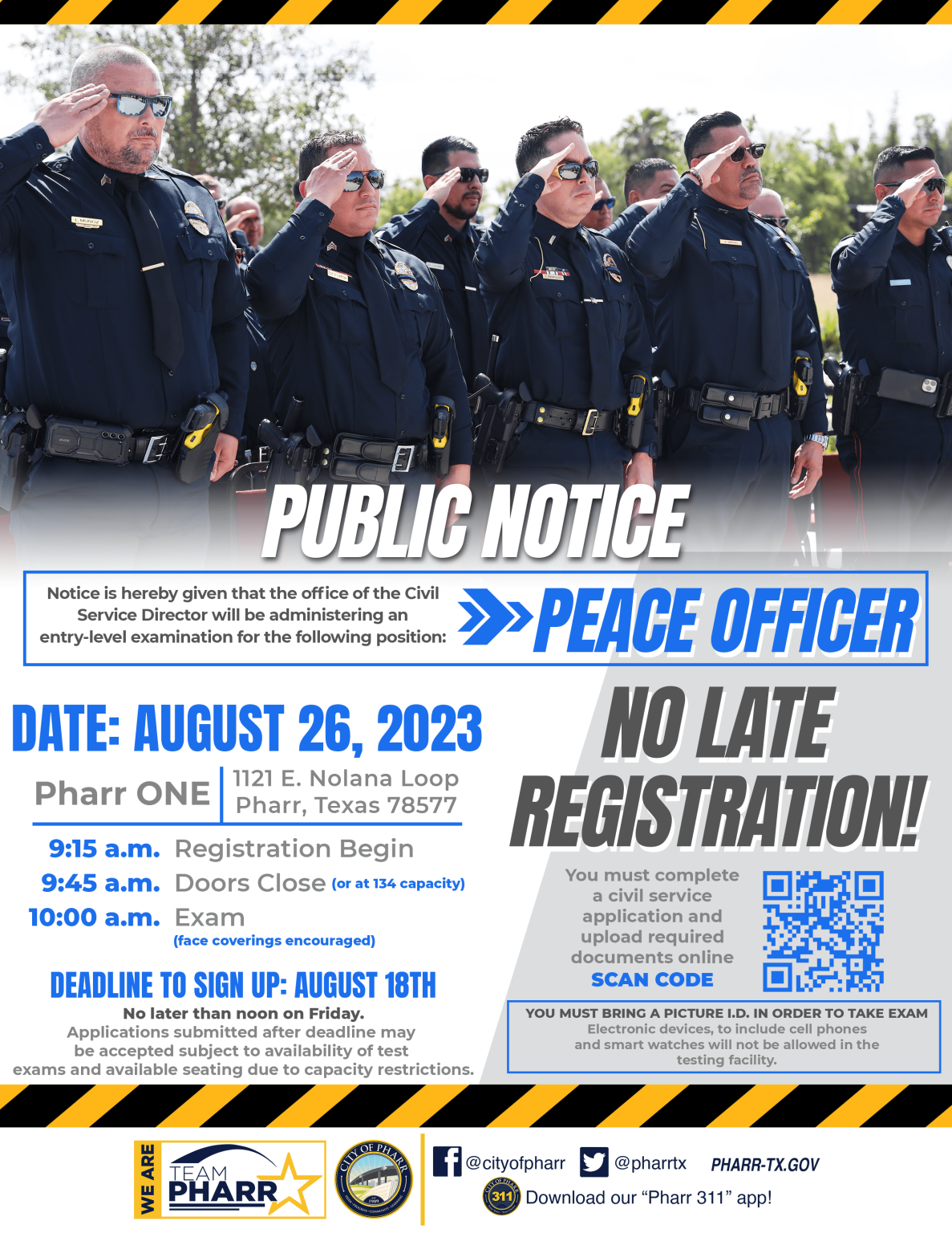 Pharr Police Department Hiring Police Officers City of Pharr
