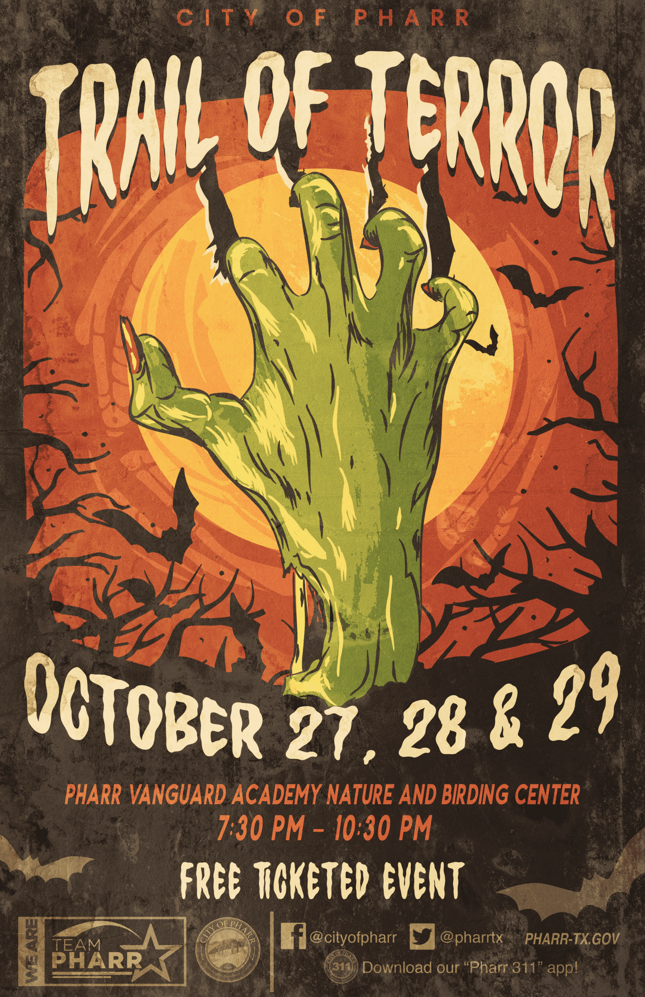 Pharr Presents Trail of Terror: A Spine-Tingling Halloween Experience, Tickets Available FRI 10/ 