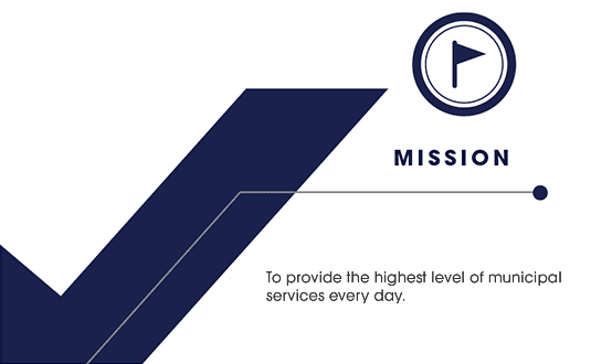 Mission: To provide the highest level of municipal services every day.