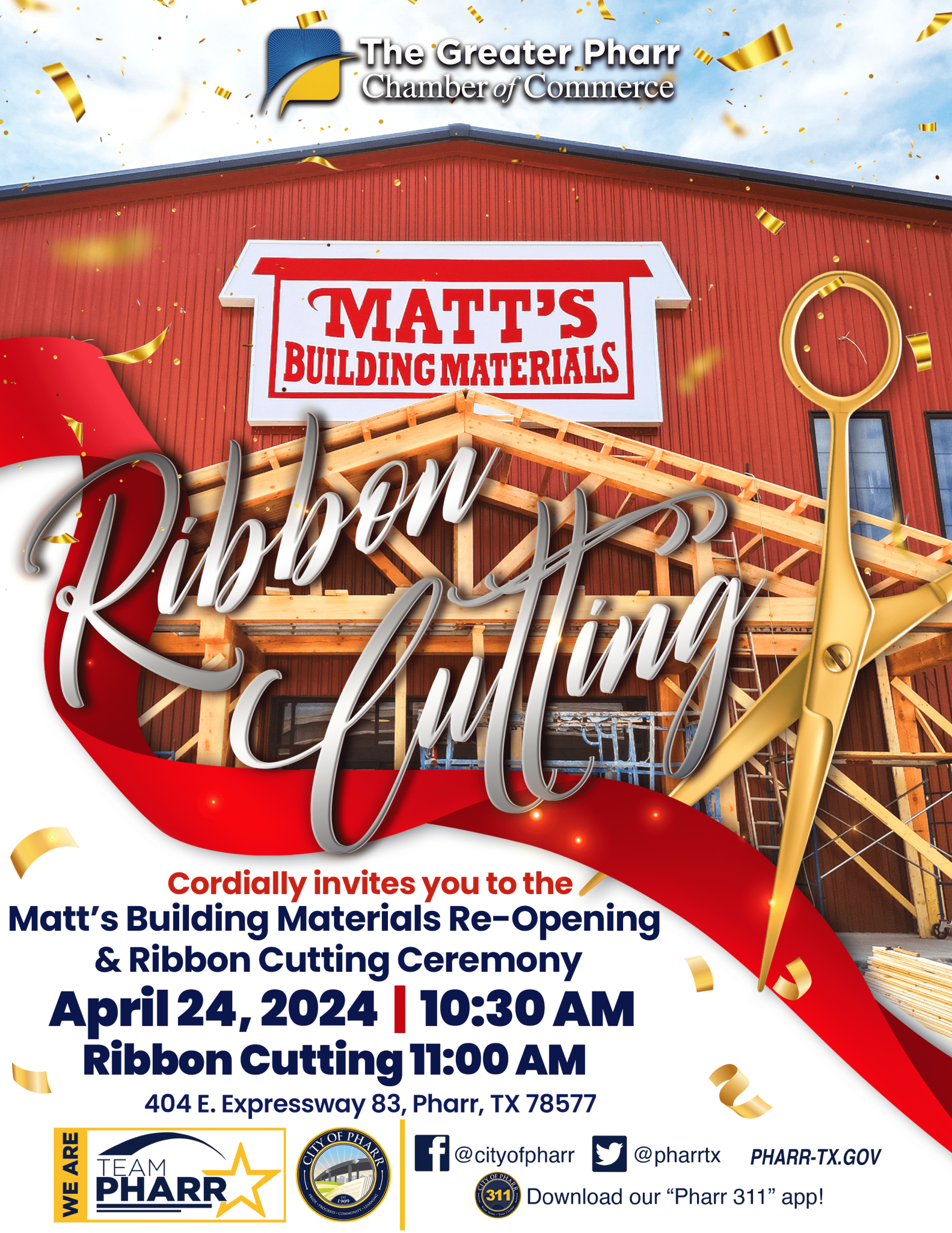 Matt's Building Materials Plans Grand ReOpening & Ribbon Cutting 2