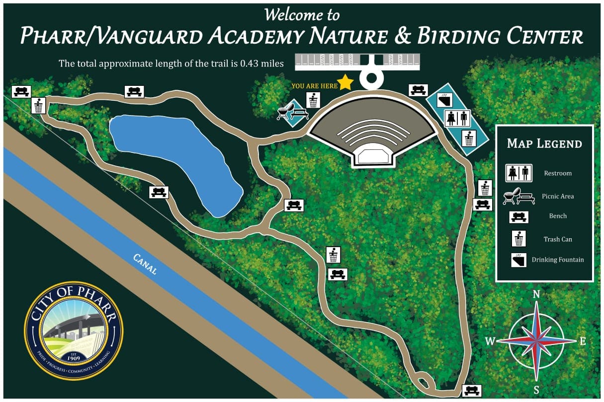 pharr nature and birding center map