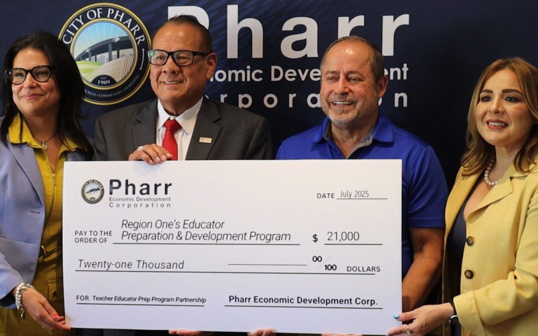 Pharr EDC and Region One ESC to Host Check Presentation for Teacher Workforce Partnership