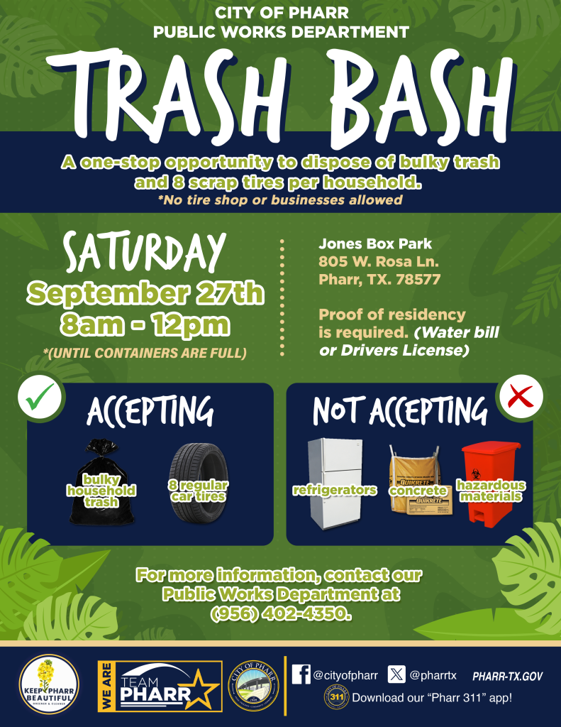 Trash Bash | City Of Pharr